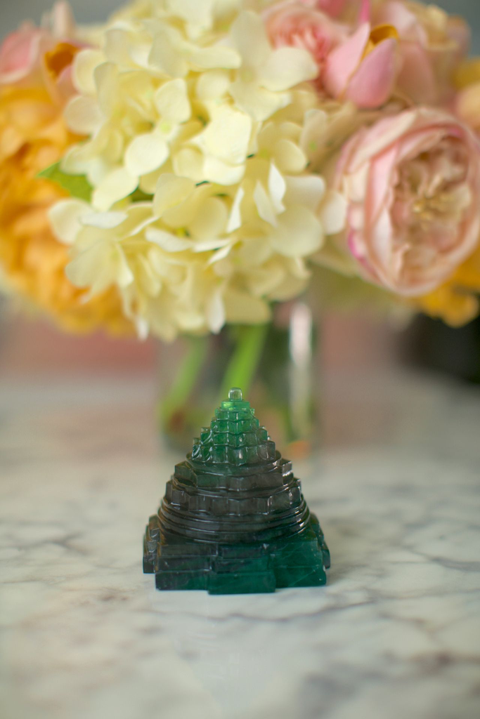 Green Fluorite Sri Meru Yantra