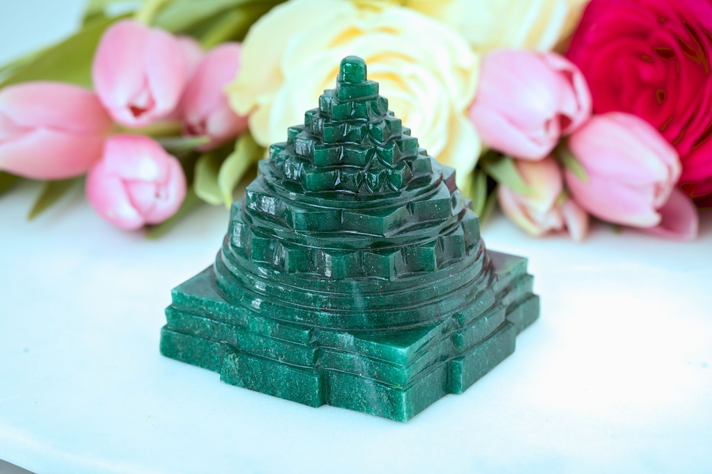 Green Jade Sri Meru Yantra 