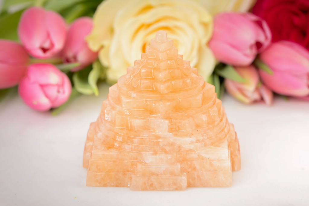 Yellow Jade Sri Meru Yantra